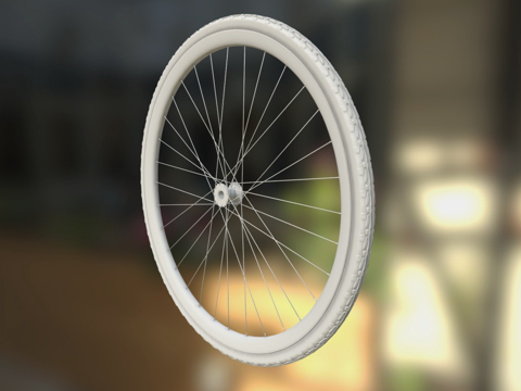  自行车轮3d模型 