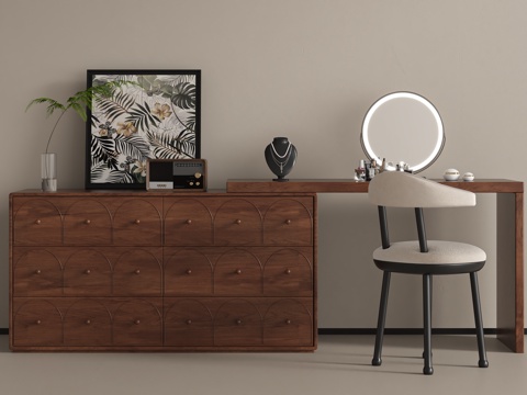 中古梳妆台su模型