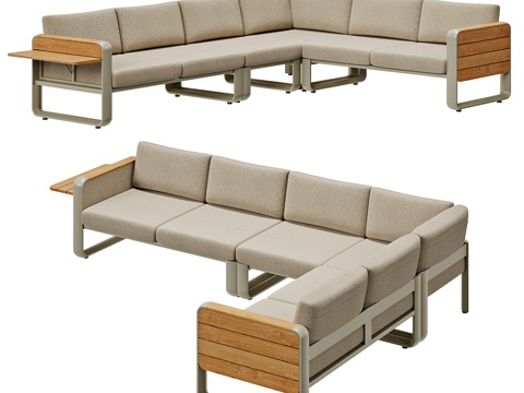  转角沙发3d模型 