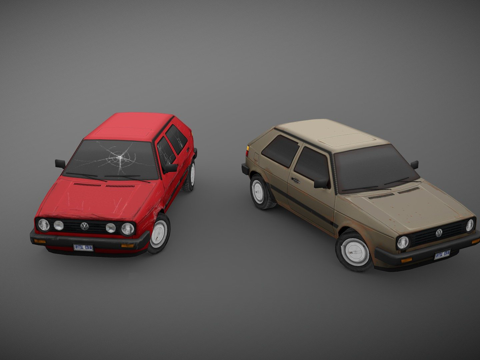  '88大众高尔夫Mk23d模型 