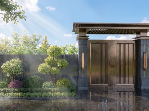 景观植物组合_花草花境植物组团_灌木植物_网红小区植物su模型