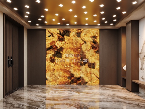 现代玄关门厅su模型