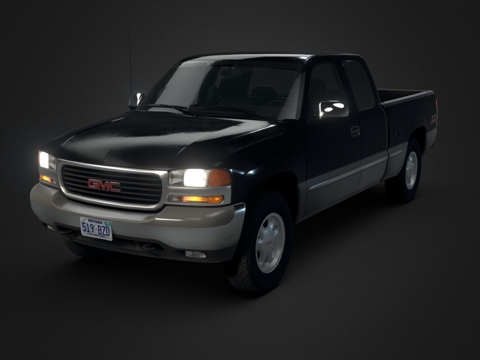  -2003年款GMC Sierra 1500 EXT3d模型 