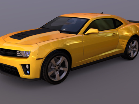  雪佛兰科迈罗（低多边形）3d模型 