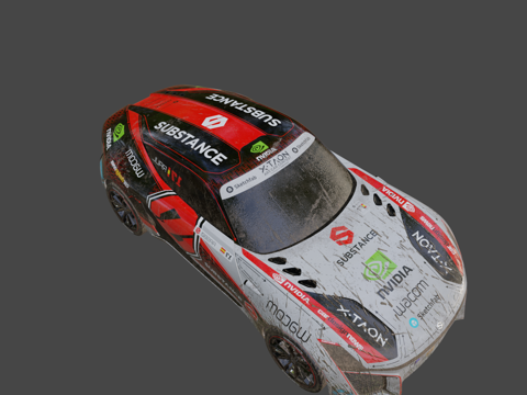  X-TAON-拉力赛车#XTAON艺术车大赛3d模型 