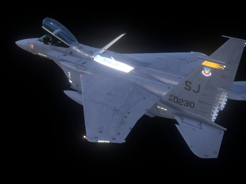  F-15E鹰式战斗机3d模型 