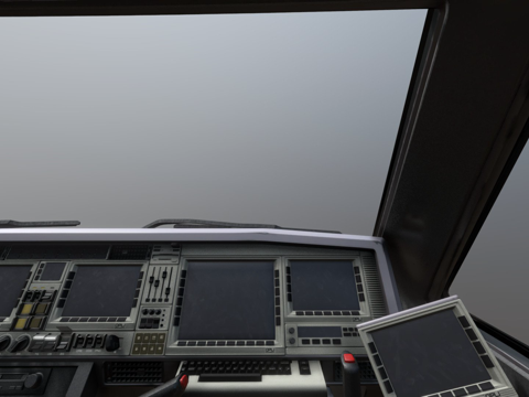  木蛇驾驶舱3d模型 