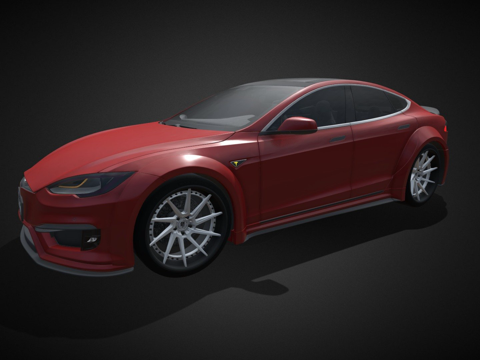  特斯拉Model P100D3d模型 