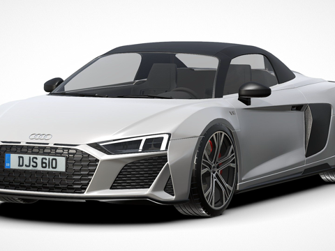  奥迪R8 Spyder3d模型 