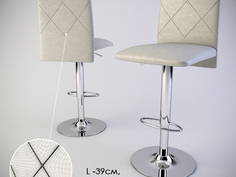  现代吧椅 吧椅3d模型 