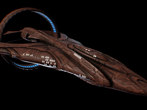  星际迷航-Dkyr级3d模型 