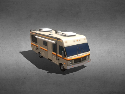  绝命毒师1986 Fleetwood Bounder房车3d模型 
