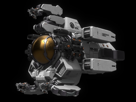  MM-003维护模块原型3d模型 