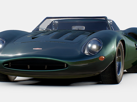  捷豹XJ13 1959年款 - www.vecarz.com3d模型 