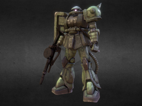  MS-06扎古II3d模型 