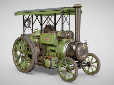  蒸汽拖拉机-阿维林巴福德3d模型 