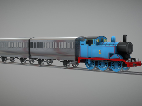  托马斯和斯特劳德利客车3d模型 