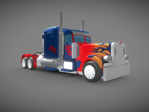  擎天柱（卡车形态）3d模型 