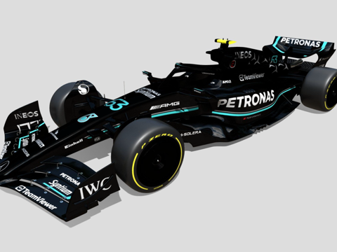  梅赛德斯AMG佩特罗纳斯W14 2023款3d模型 