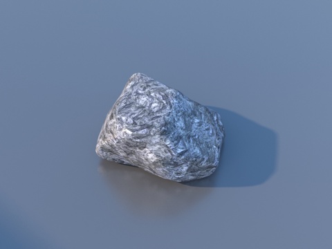  石头 岩石 石块 礁石 卡通石头3d模型 