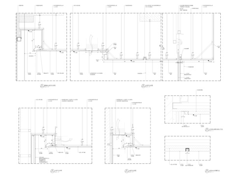 常用天花节点cad施工图