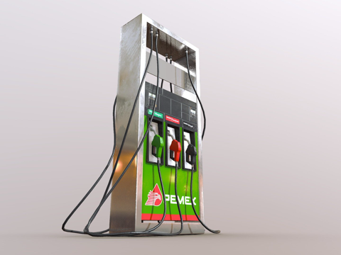  墨西哥石油公司加油站3d模型 