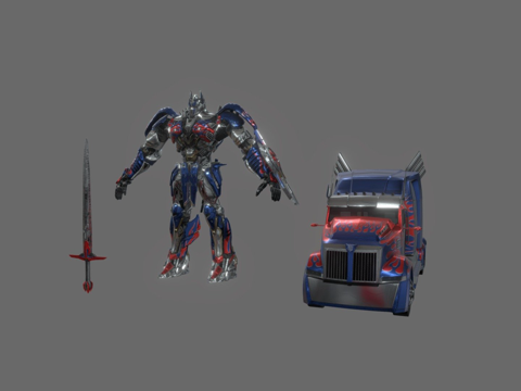  擎天柱TLK3d模型 