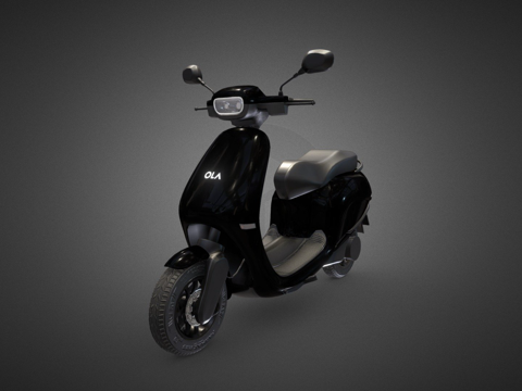  OLA电动滑板车（黑色）3d模型 