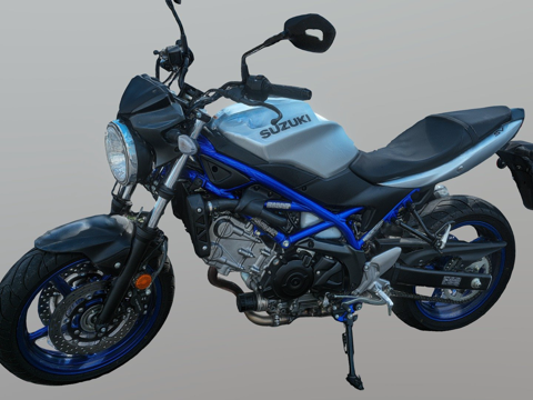  年款铃木SV650摩托车3d模型 