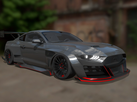  福特Mustang GT-R3d模型 