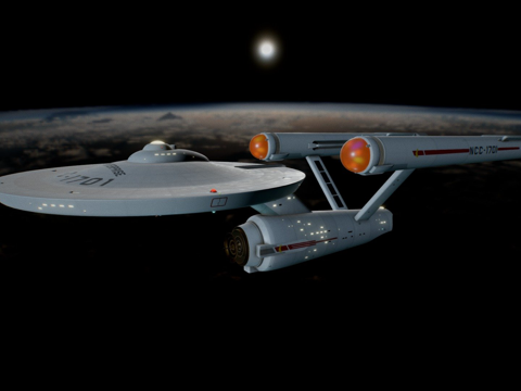  NCC-1701企业号星舰3d模型 