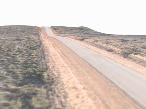  道路地形3d模型 