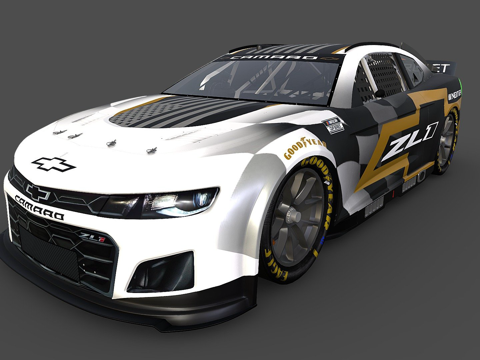  雪佛兰科迈罗ZL1 NASCAR NEXTGEN 20223d模型 