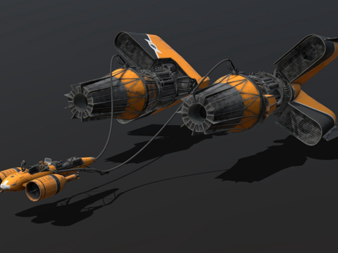  塞布巴飞梭赛车星球大战3d模型 