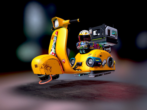  贴纸炸弹3d模型 