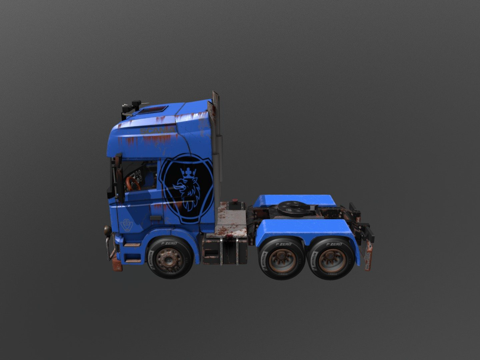  斯堪尼亚卡车3d模型 