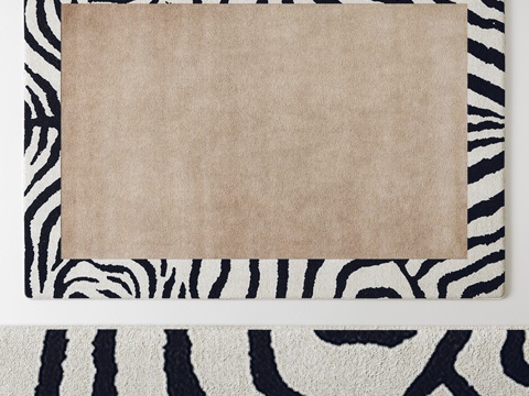  现代地毯 布艺地毯 客厅地毯 卧室地毯3d模型 