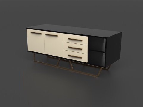  货架 咖啡桌 操作台 边柜3d模型 