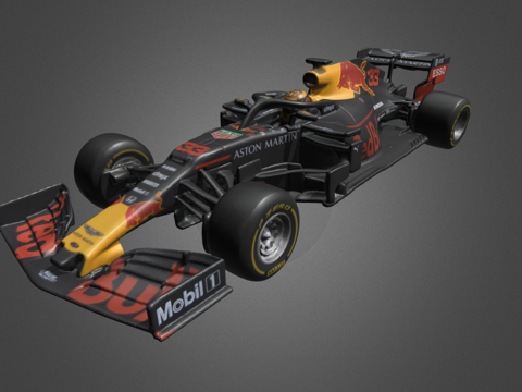  阿斯顿马丁红牛赛车RB153d模型 