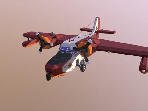  格鲁曼G-21鹅 - 风暴工厂3d模型 