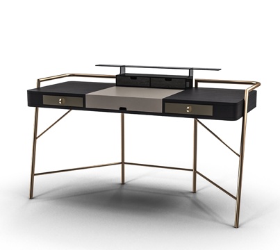  北欧书桌椅组合3d模型 