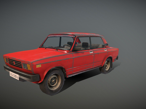  拉达Riva 1986年款3d模型 