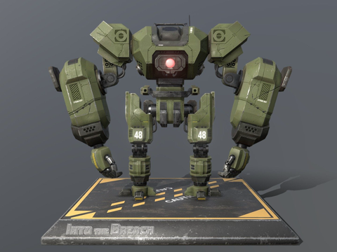  战斗机甲-深入敌阵3d模型 