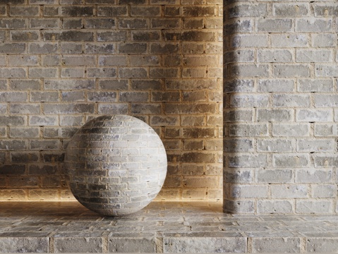 现代砖墙 青石砖墙 脏旧砖墙 仿古砖墙 工业砖墙su模型