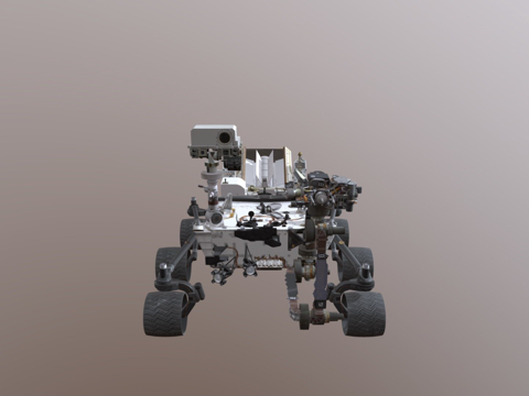  好奇号火星车（清洁版）3d模型 