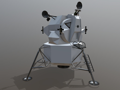  阿波罗登月舱3d模型 