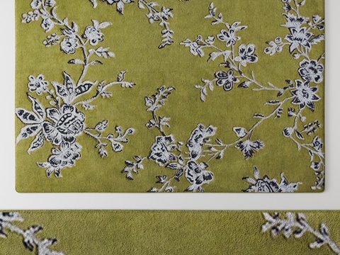  法式地毯 布艺地毯 客厅地毯 卧室地毯3d模型 