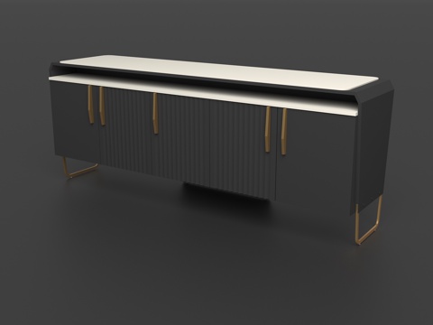  咖啡桌 操作台3d模型 