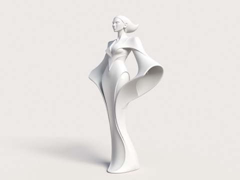  现代雕塑 景观雕塑 人物雕塑 抽象雕塑摆件 抽象人物雕塑 人3d模型 