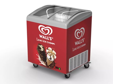  冰柜 雪糕柜 冷冻柜 冰箱3d模型 